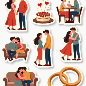 Family Life & Relationships - Sticker Sheet v8
